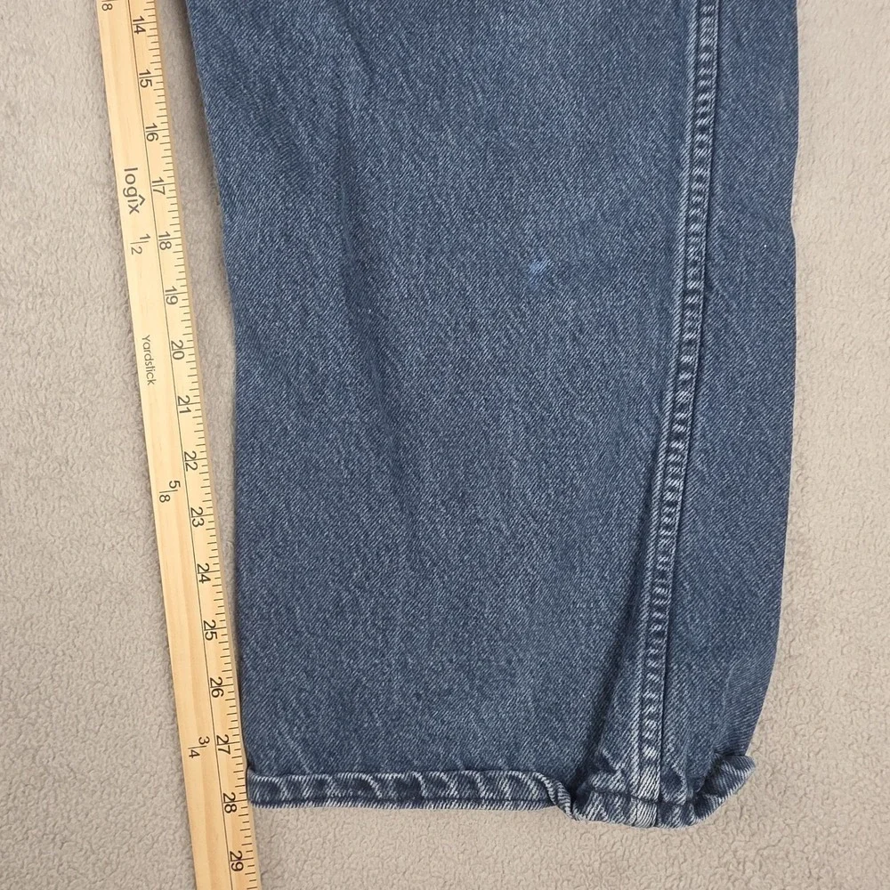 Vintage KEY Jeans Mens 50x30 (46x28) Blue Suspender Buttons Workwear Made in USA